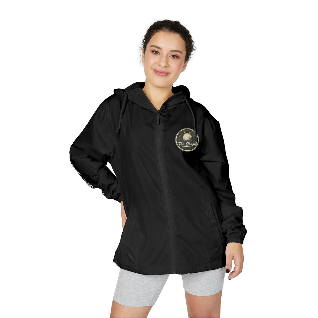 Windbreaker Jacket — 'Golf Is A Religion' Casual Golf Hooded Zip-Up